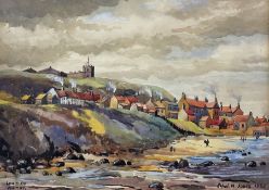 Ethel M Jones (British 19/20th Century): 'Low Tide - Whitby'