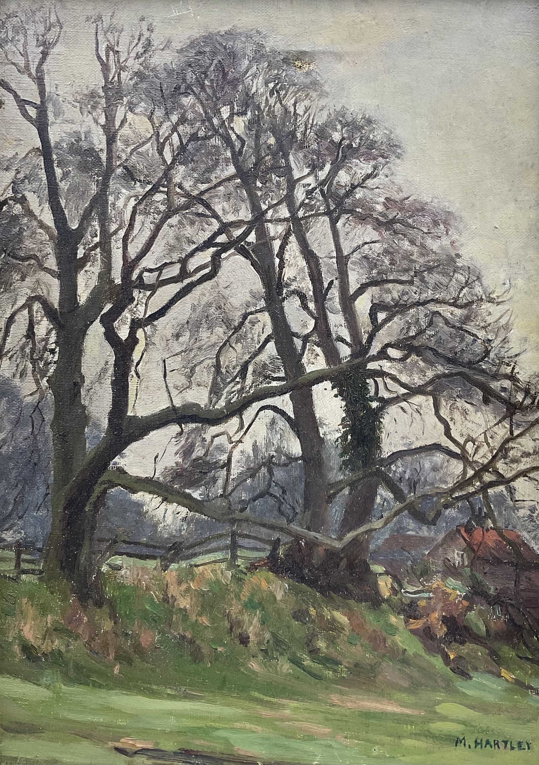 Marie Hartley (Yorkshire 1905-2006): 'Winter Trees near Healaugh'