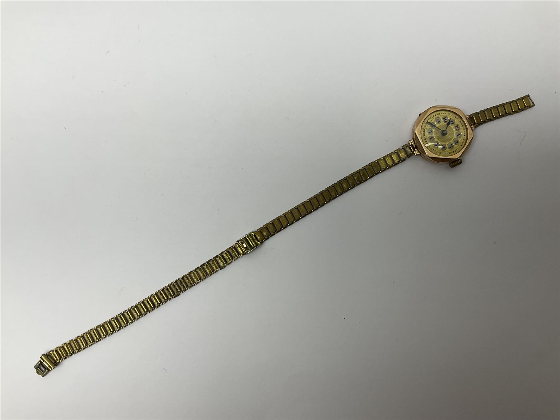 Early 20th century 9ct rose gold manual wind wristwatch - Bild 2 aus 14