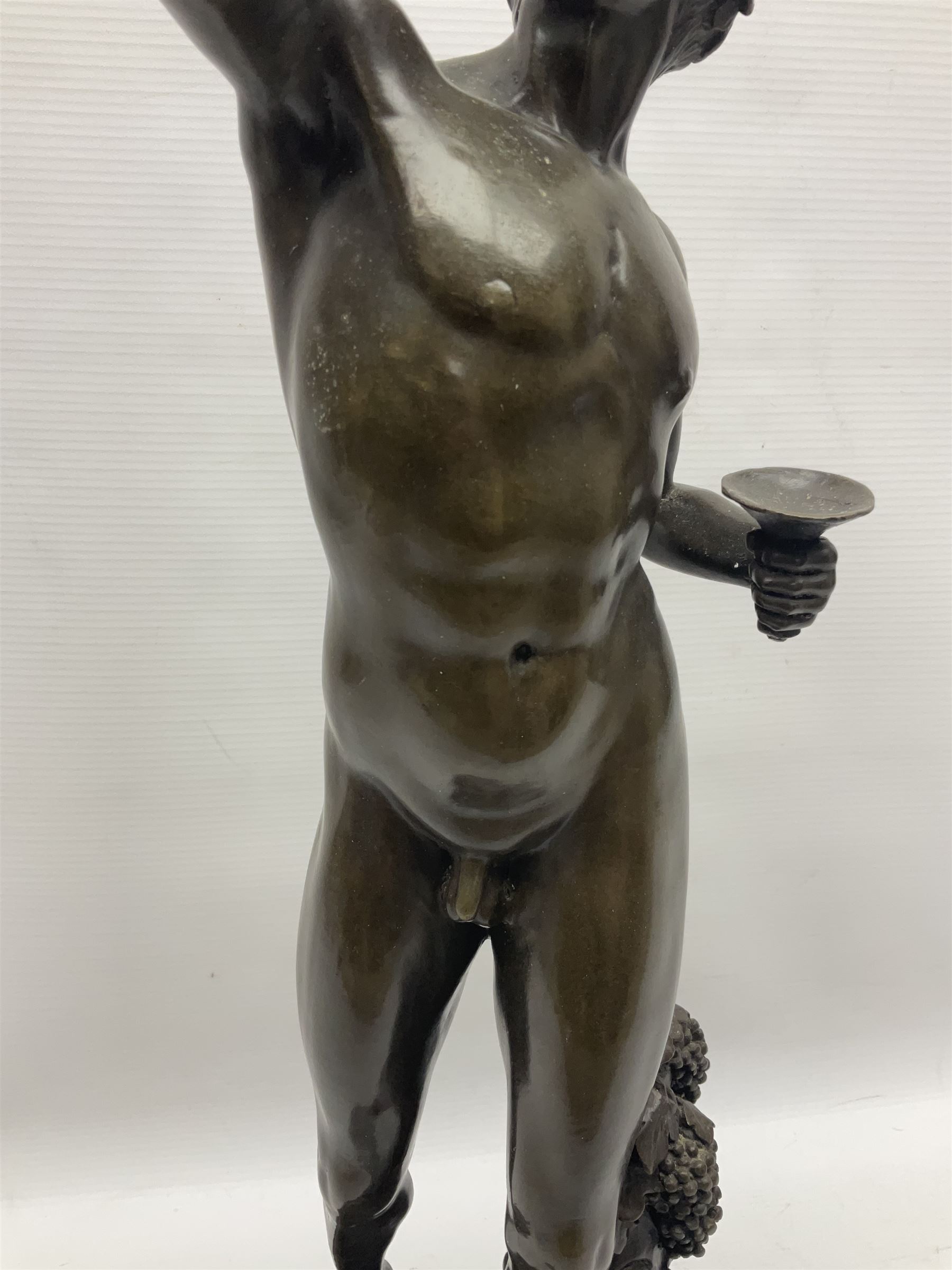 Bronzed sculpture of Dionysus - Image 5 of 14