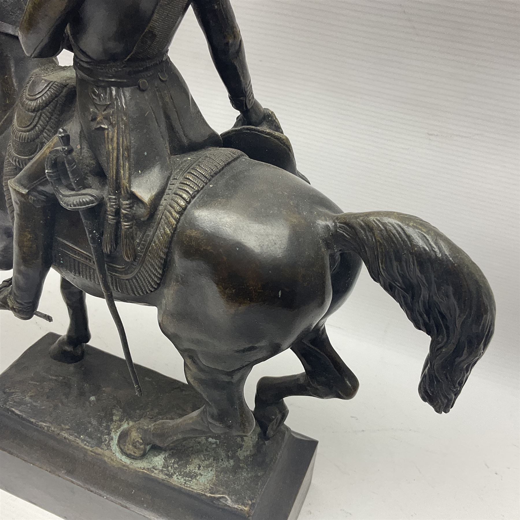Bronze figurine of Napoleon on horseback upon a rectangular base - Image 11 of 13