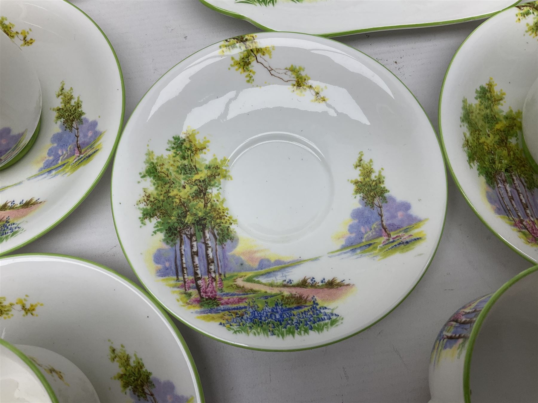 Aynsley Bluebell Time 'As Supplied to the Queen' tea service - Image 5 of 11