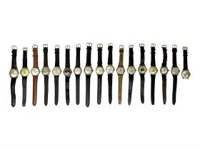 Seven automatic wristwatches including Bulova