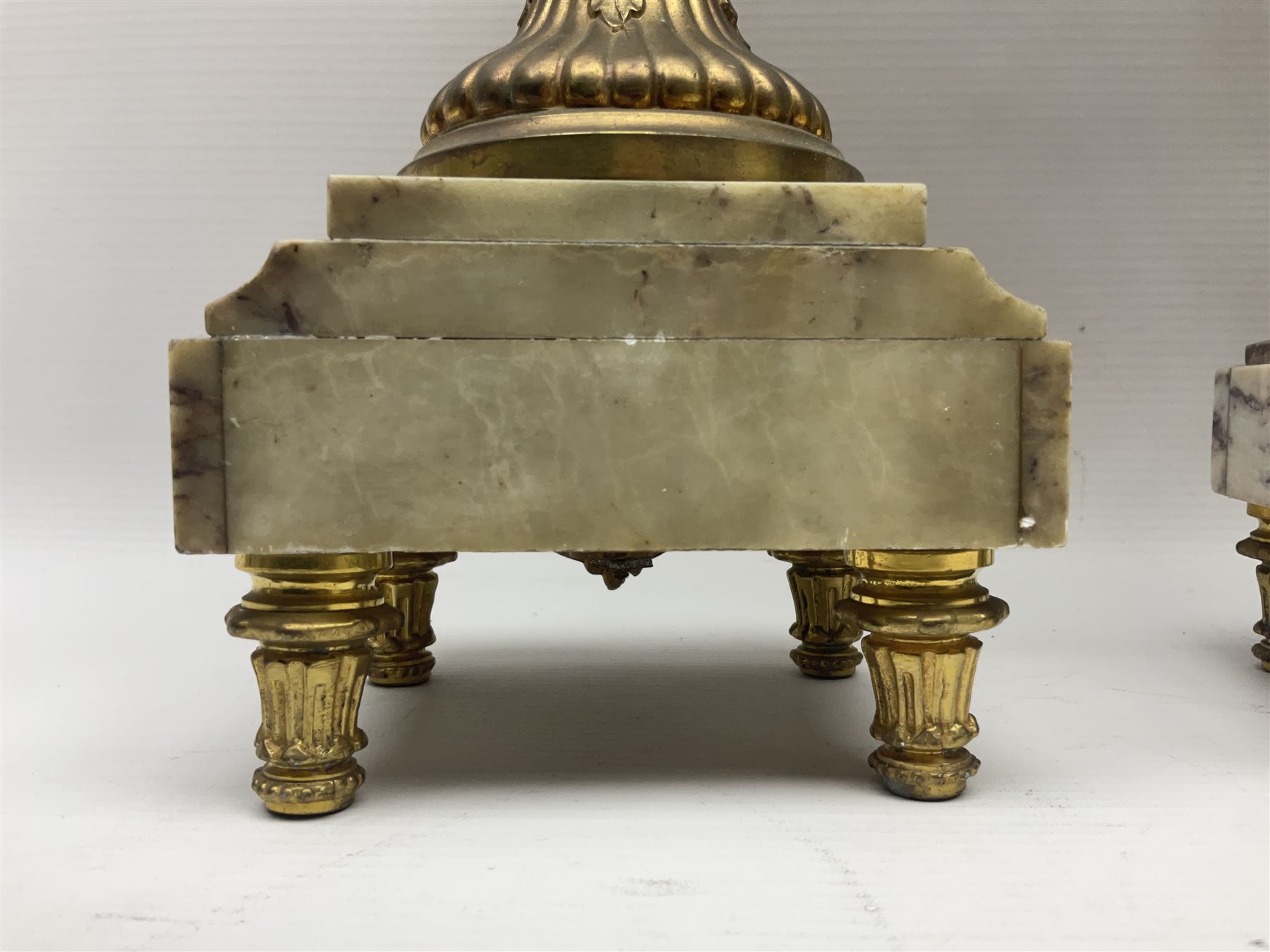 Pair of 19th century gilt metal twin handle urns - Image 27 of 27