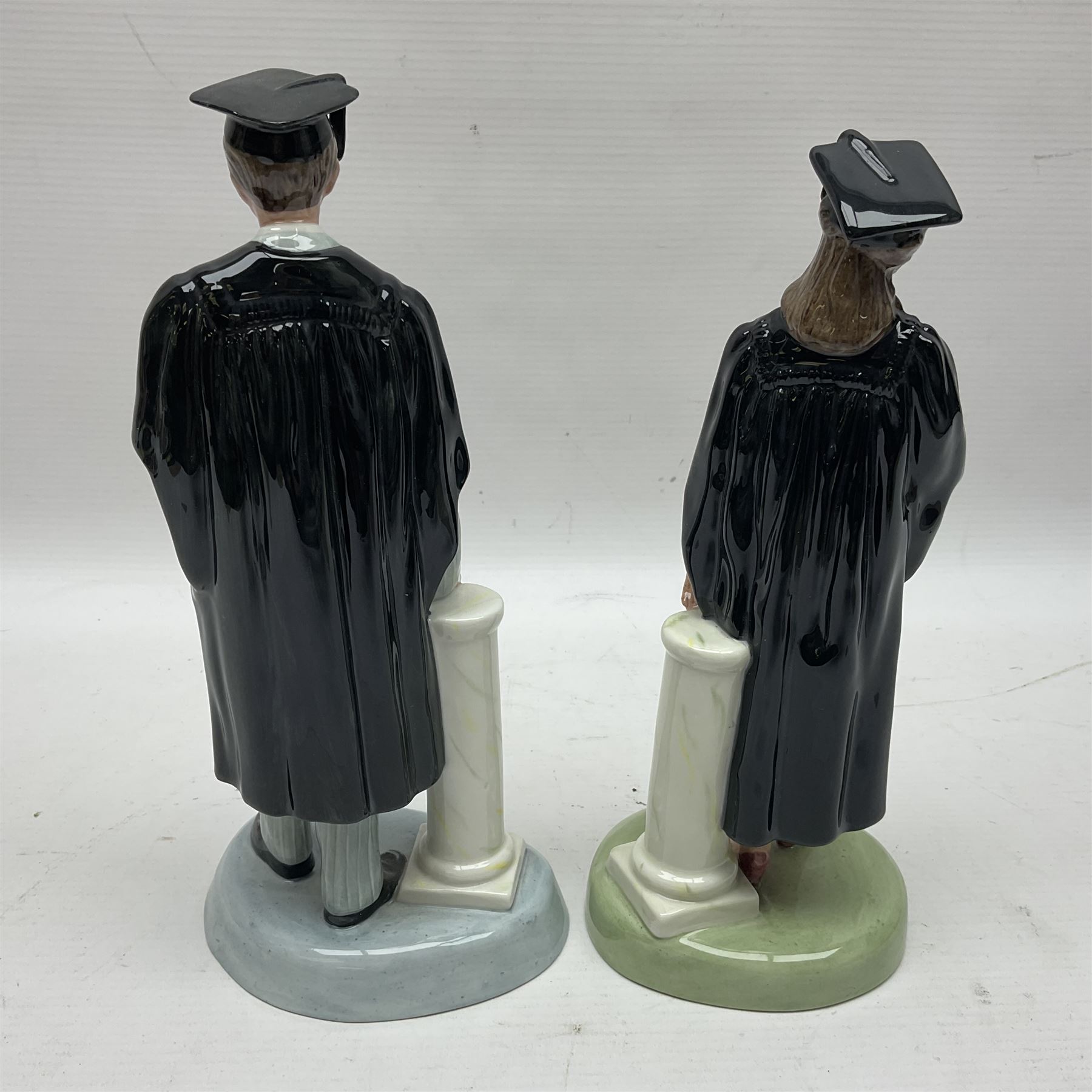 Pair of Royal Doulton figures of The Graduate - Image 8 of 9