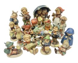 Sixteen Goebel Hummel figures