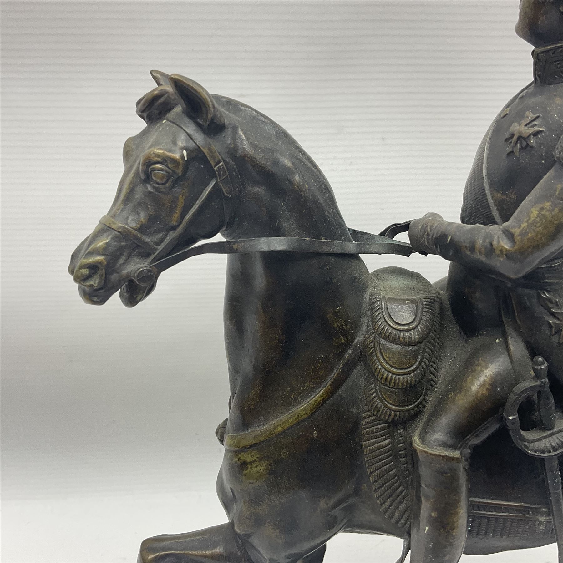 Bronze figurine of Napoleon on horseback upon a rectangular base - Image 8 of 13