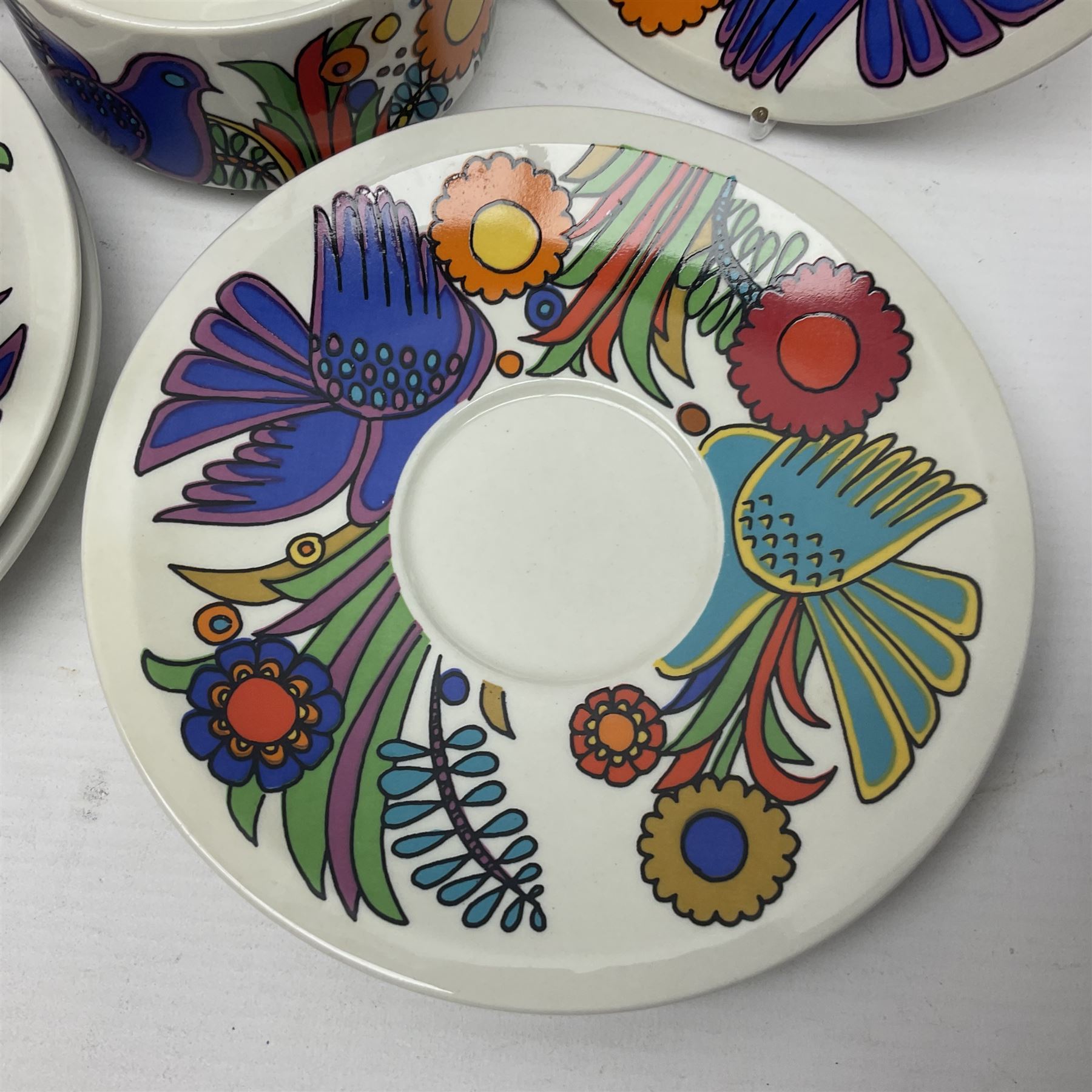 Villeroy & Boch Acapulco pattern coffee set for six - Image 8 of 15