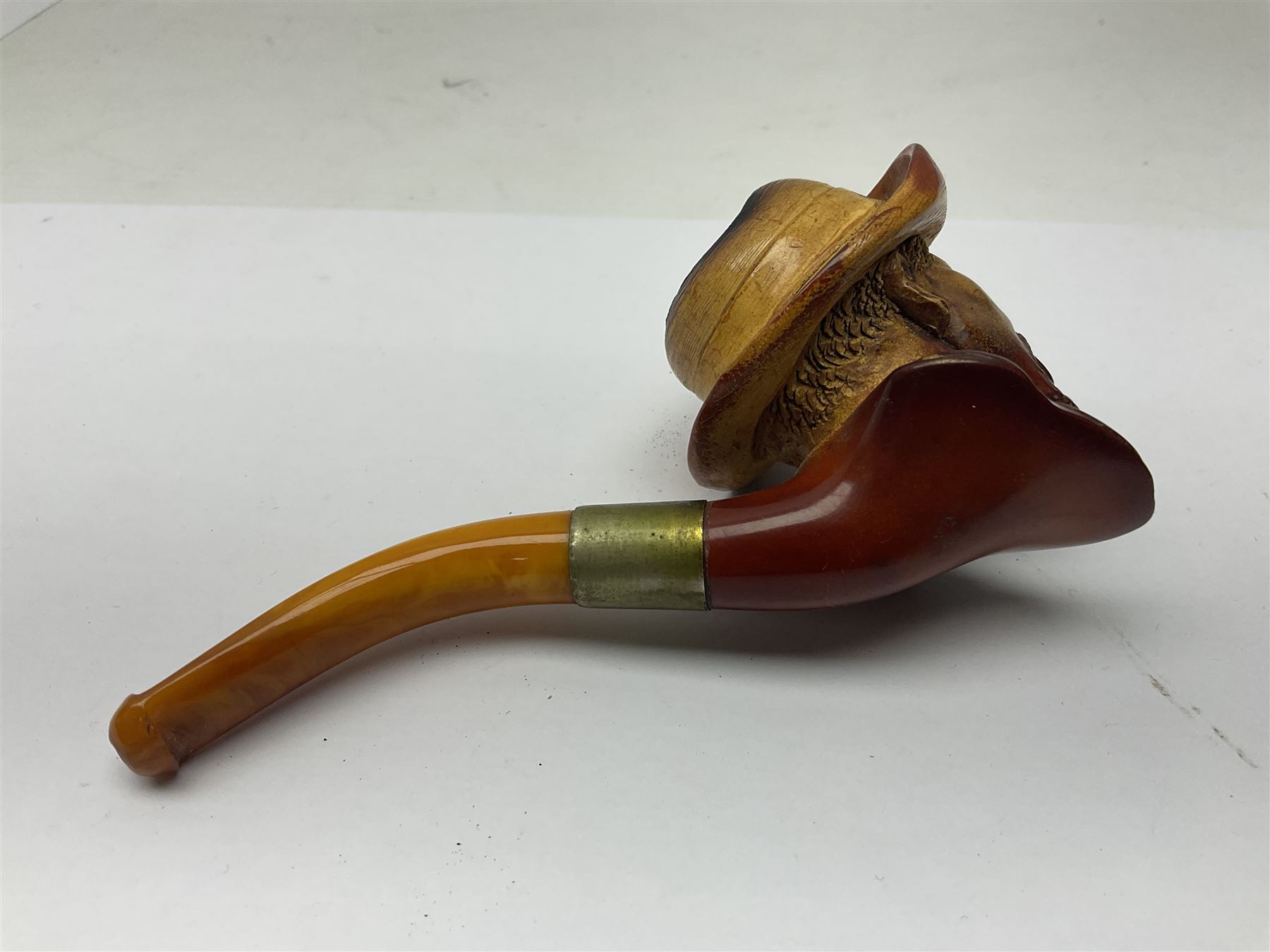 Carved Meerschaum pipe - Image 6 of 11