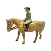 Beswick boy on palomino pony No 1500