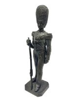 Bronzed figure of a Grenadier guard