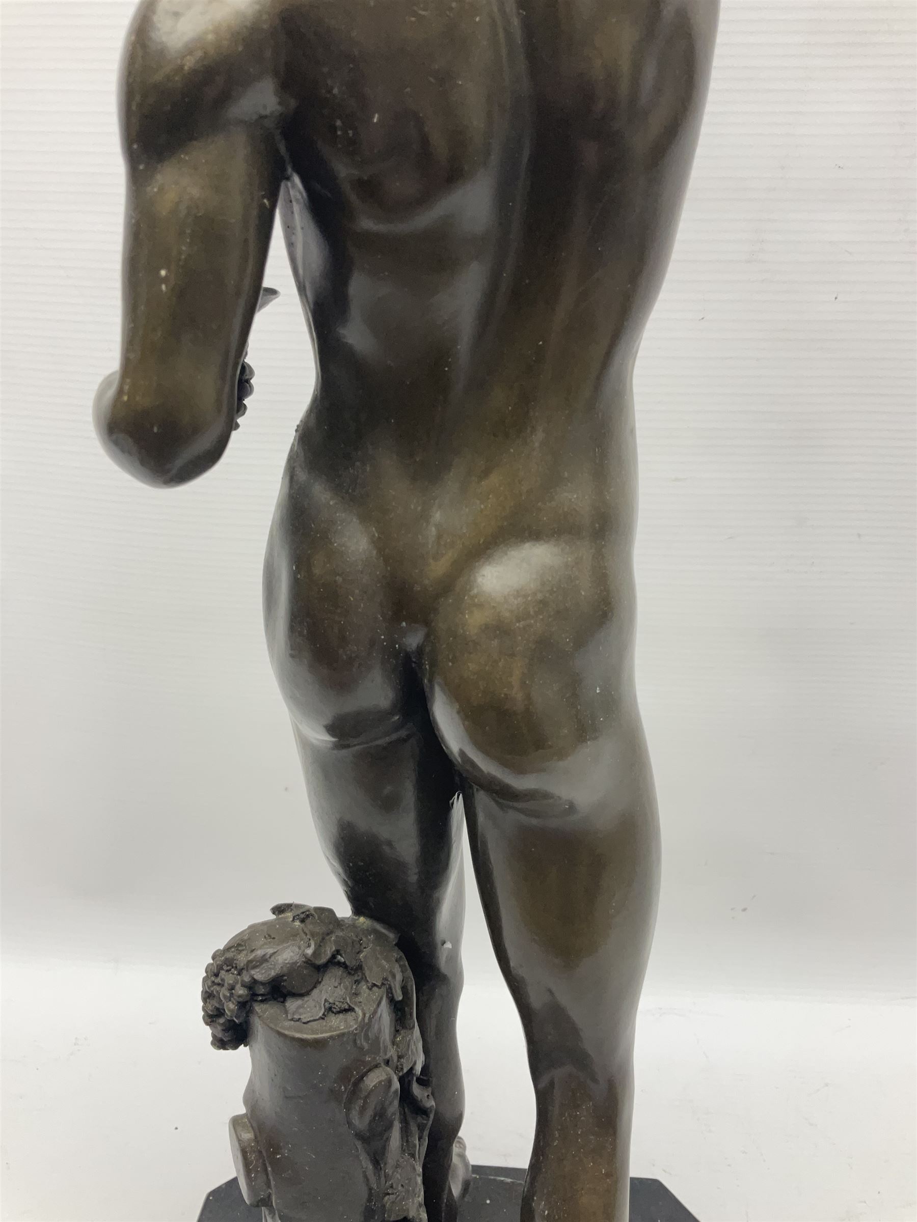 Bronzed sculpture of Dionysus - Image 12 of 14