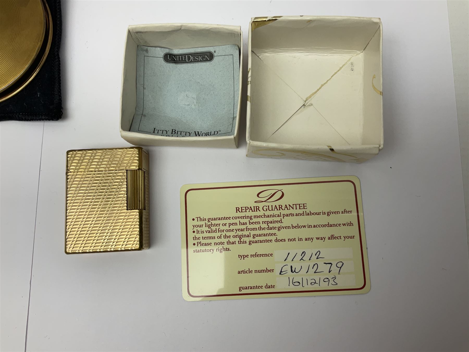 St Dupont gold plated cigarette lighter - Image 6 of 13