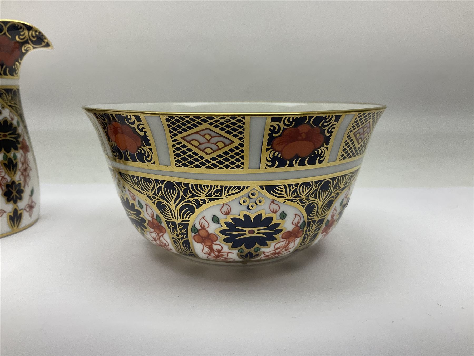 Royal Crown Derby 1128 Imari pattern open sucrier and milk jug - Image 3 of 9