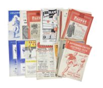 Over fifty pre-1962 Nottingham County away football programmes