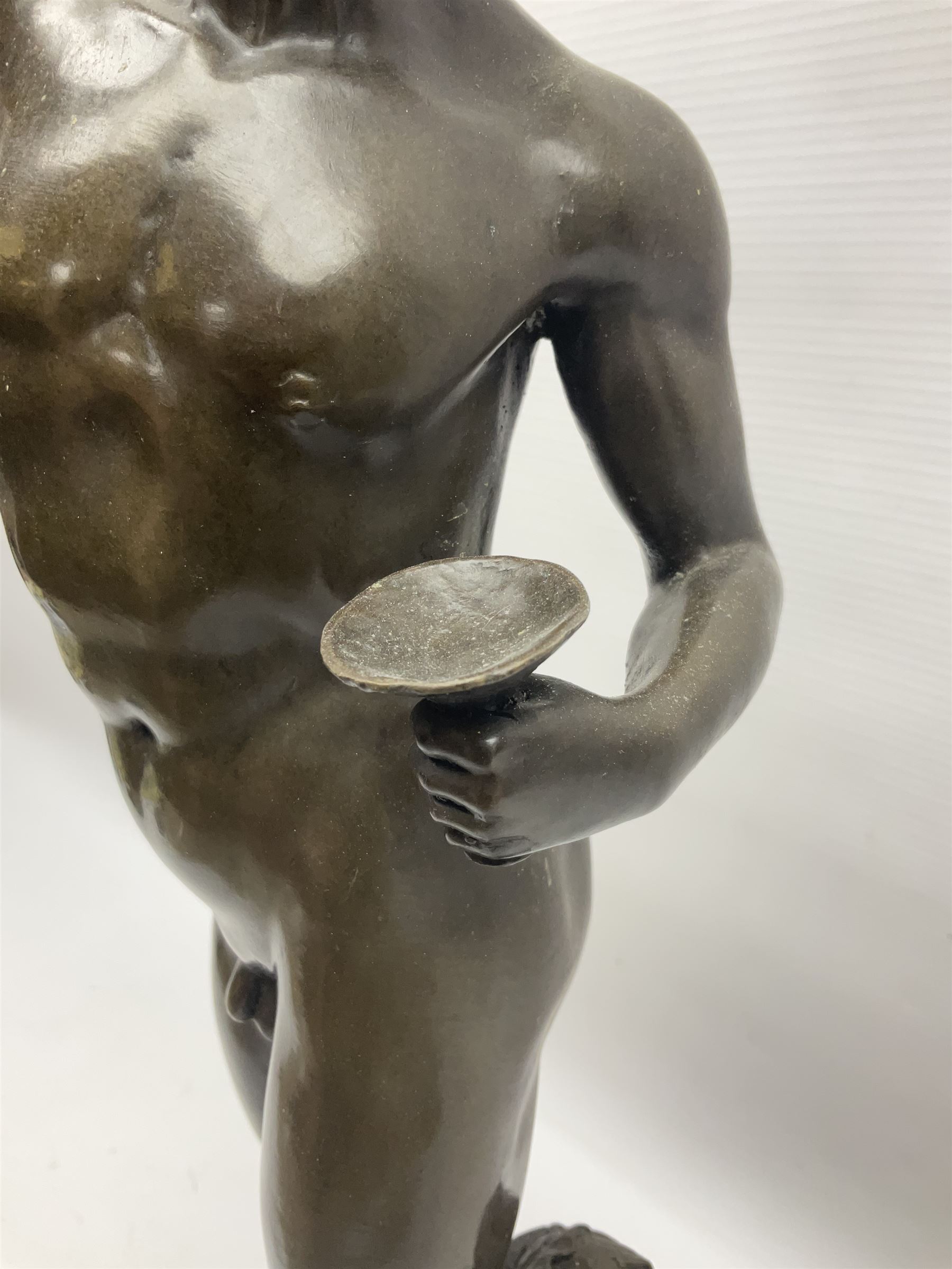 Bronzed sculpture of Dionysus - Image 4 of 14