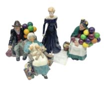 Four Royal Doulton figures