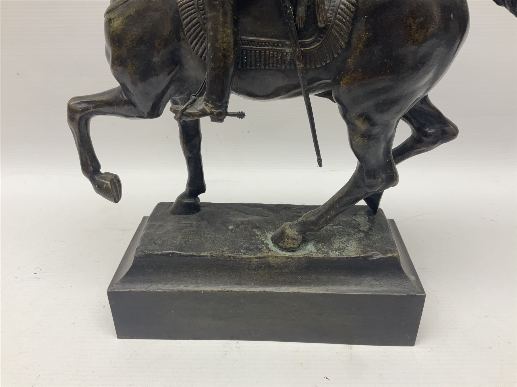 Bronze figurine of Napoleon on horseback upon a rectangular base - Bild 13 aus 13