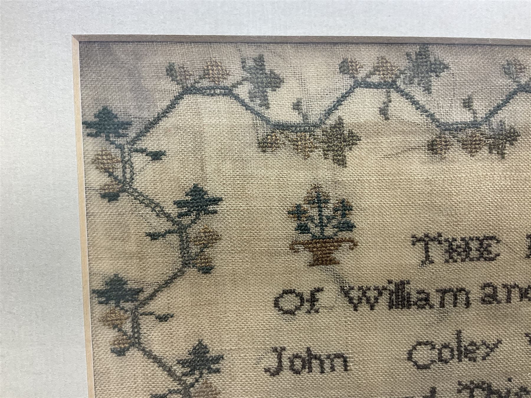 William IV needlework sampler by Ann Coley aged 8 years - Image 2 of 11