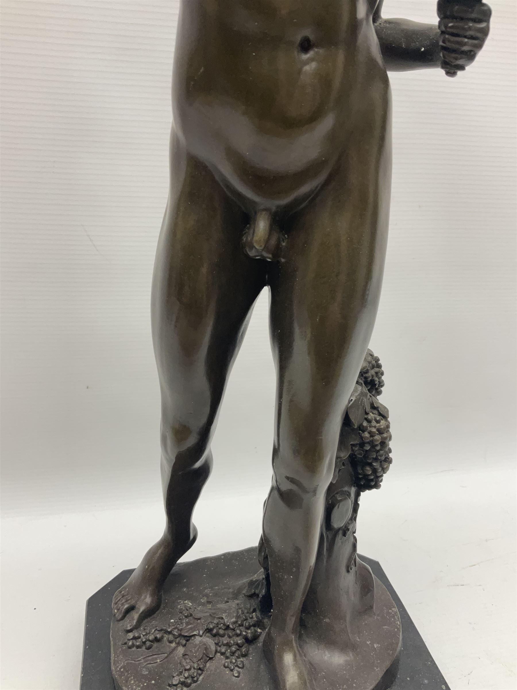 Bronzed sculpture of Dionysus - Image 6 of 14