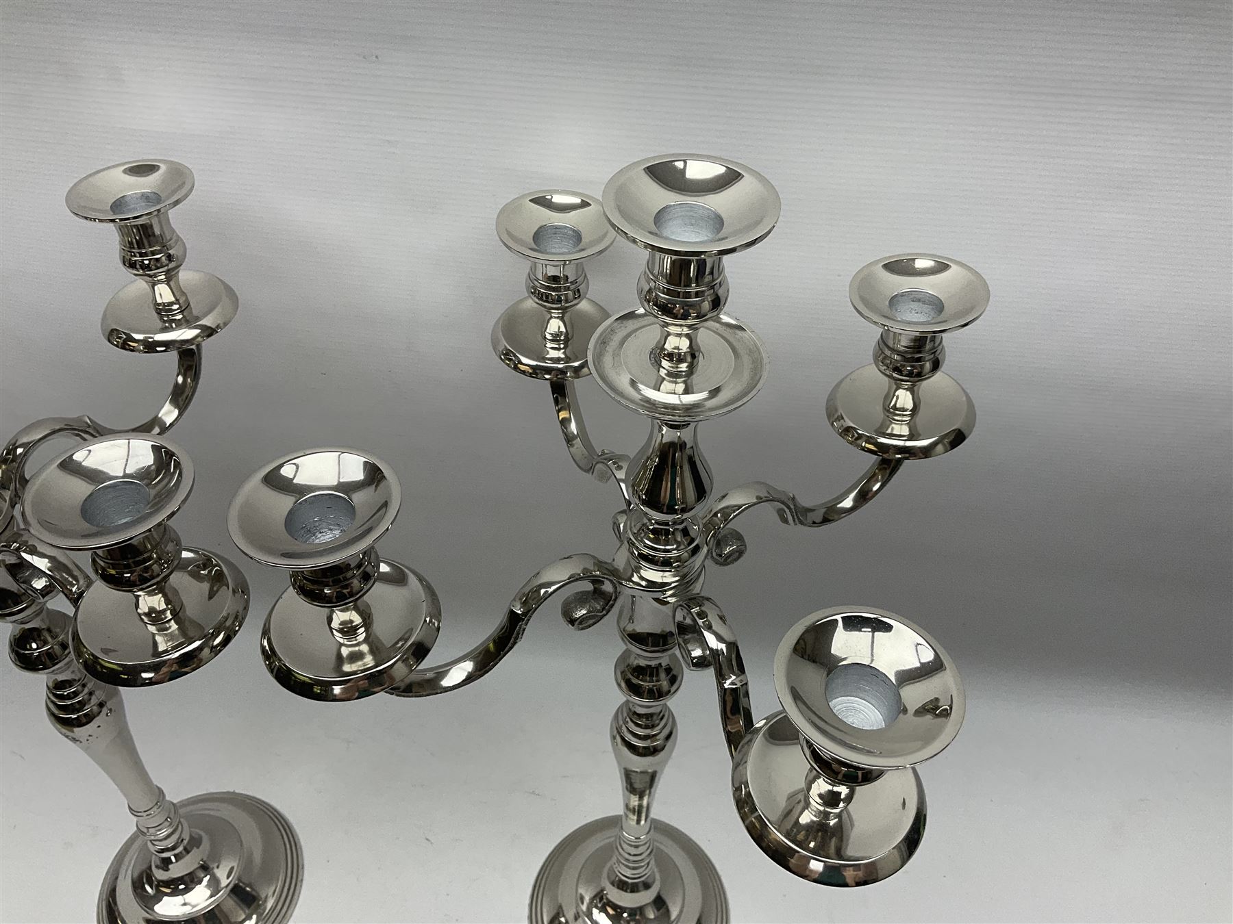 Pair of four branch candelabras - Image 5 of 7