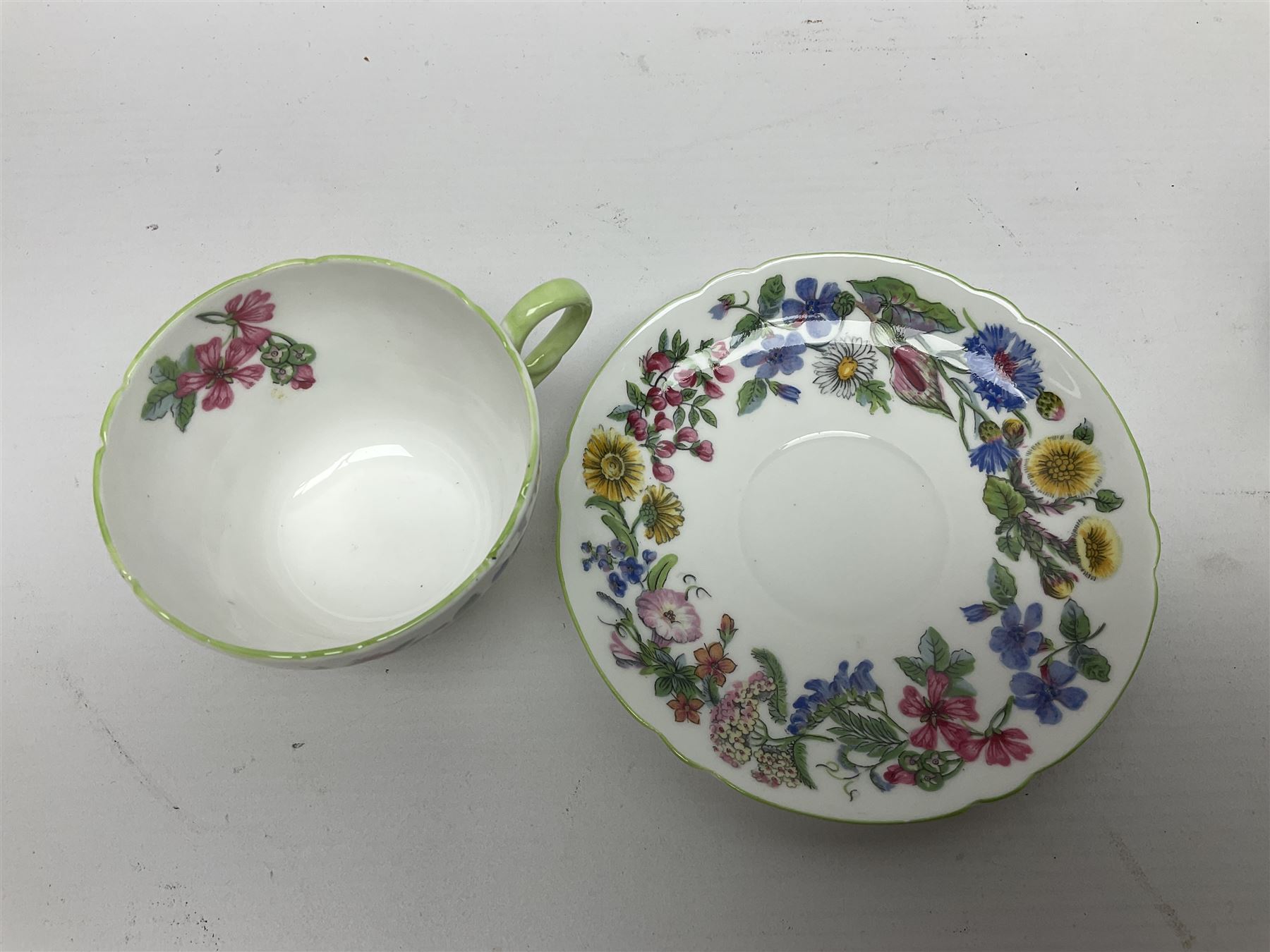 Shelley Hedgerow pattern coffee service for six - Image 3 of 15