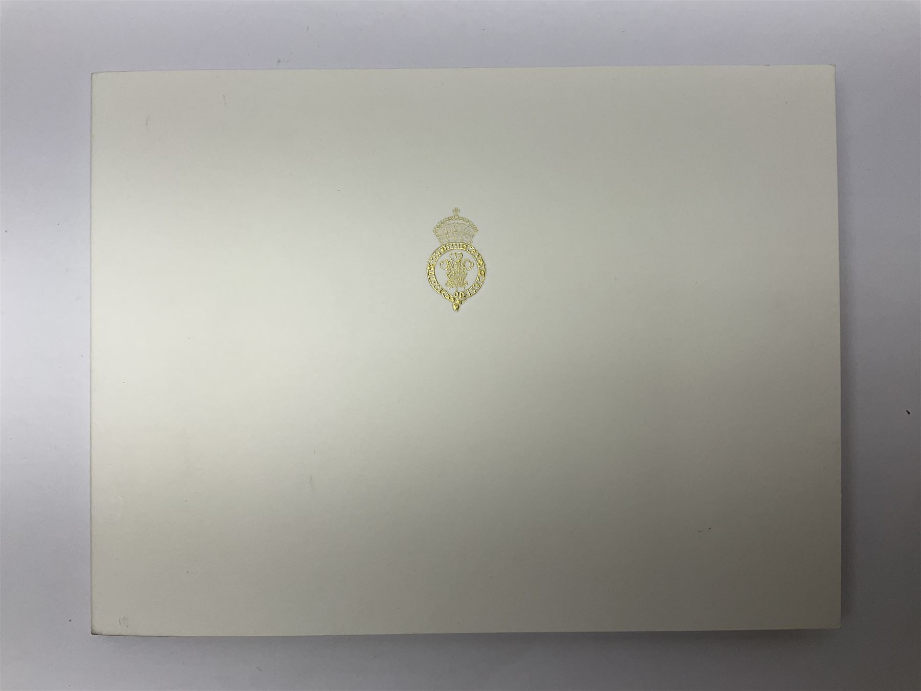 1994 Royal Christmas card with gilt embossed Prince of Wales crest to cover - Image 5 of 6