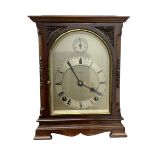 Continental early 20th century mahogany cased 8-day mantle clock