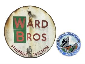 Ward Bros Sherburn Malton enamel sign