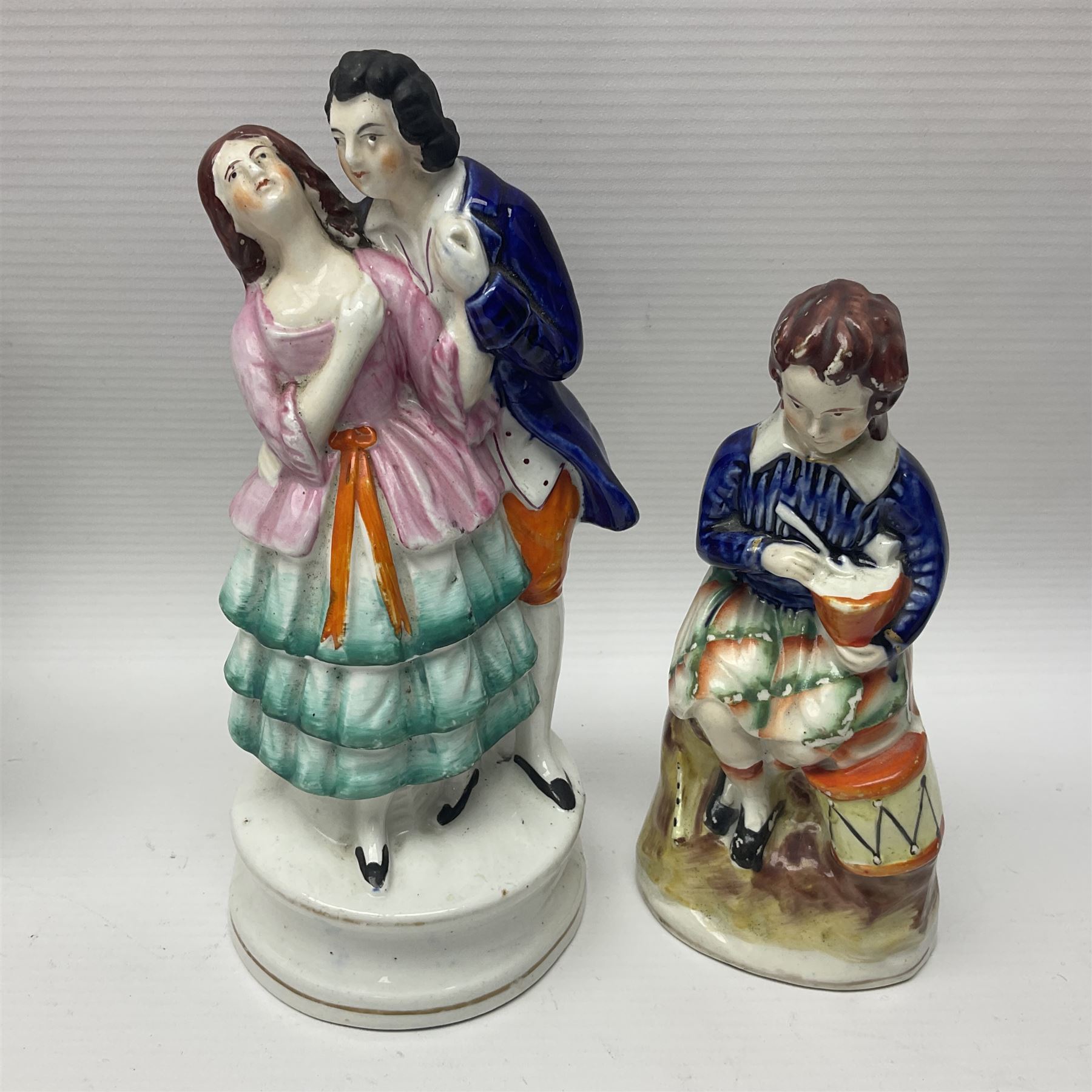 Collection of 19th century and later Staffordshire figures - Image 8 of 16