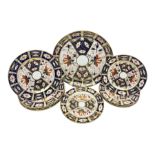 Ten Royal Crown Derby plates all in imari pattern 2451