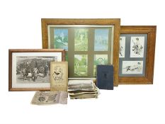 Collection of photographs and postcards in four albums