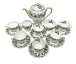 Shelley Hedgerow pattern coffee service for six