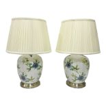 Pair of lamps of baluster form