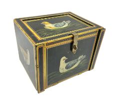 Small wooden collectors chest