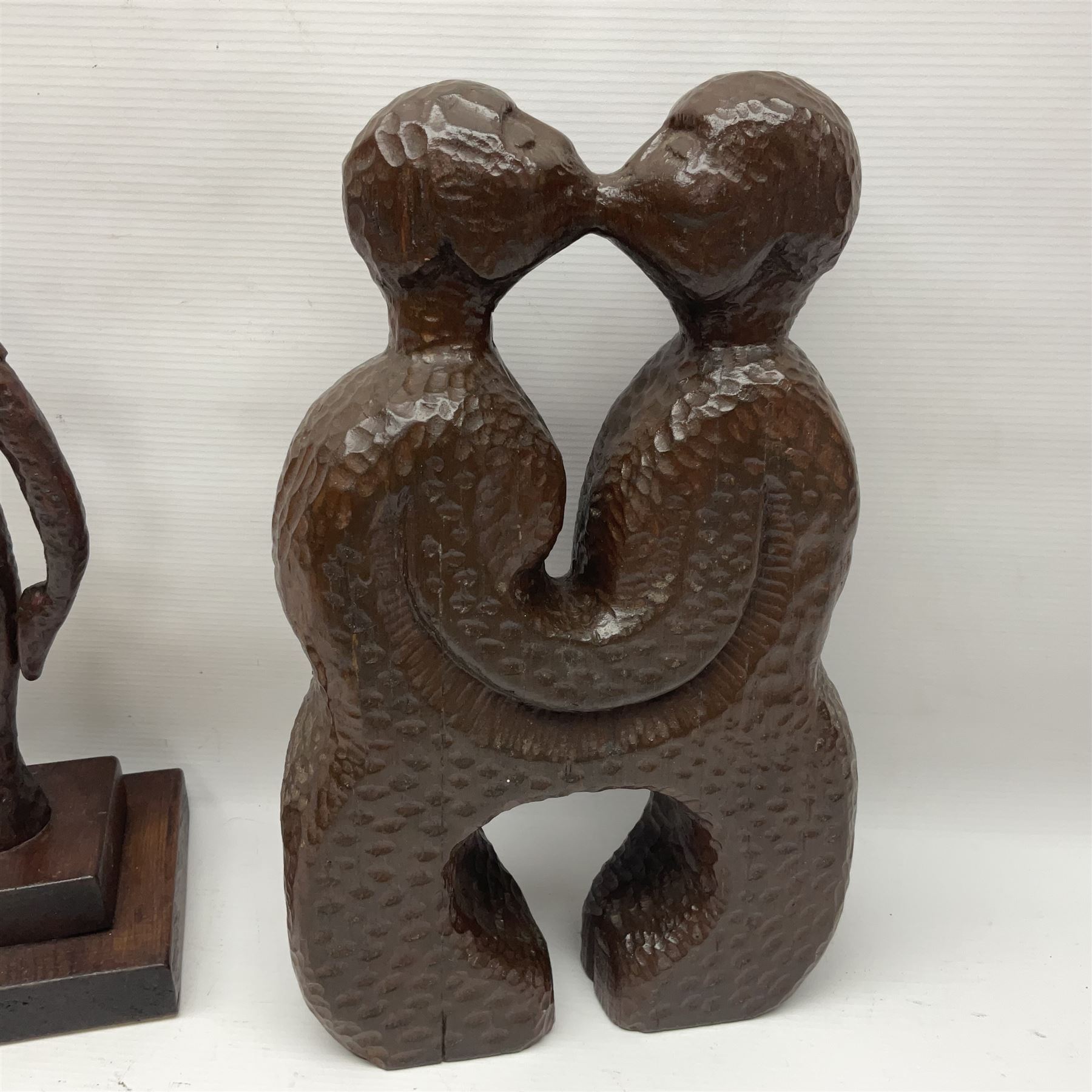 Helen Skelton (British 1933 – 2023): Four carved wooden abstract sculptures - Image 10 of 13