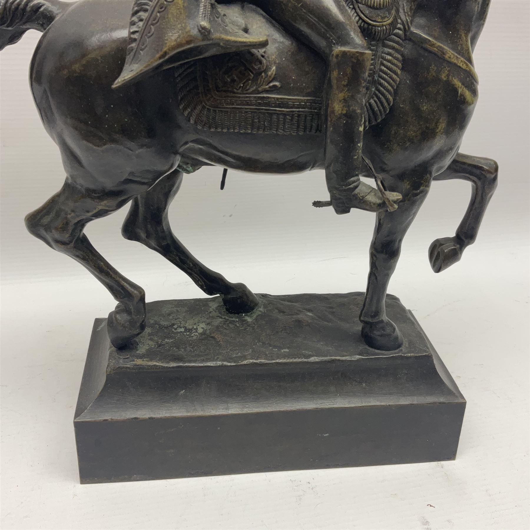 Bronze figurine of Napoleon on horseback upon a rectangular base - Image 7 of 13