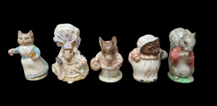 Four Beswick Beatrix Potter figures