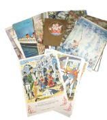 Collection of early to mid 20th century Cunard White Star Line menus
