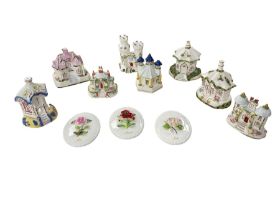 Eight Coalport houses