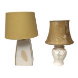 Two table lamps