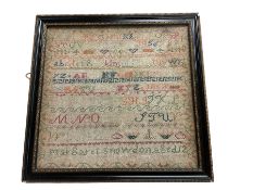 Victorian needlework sampler