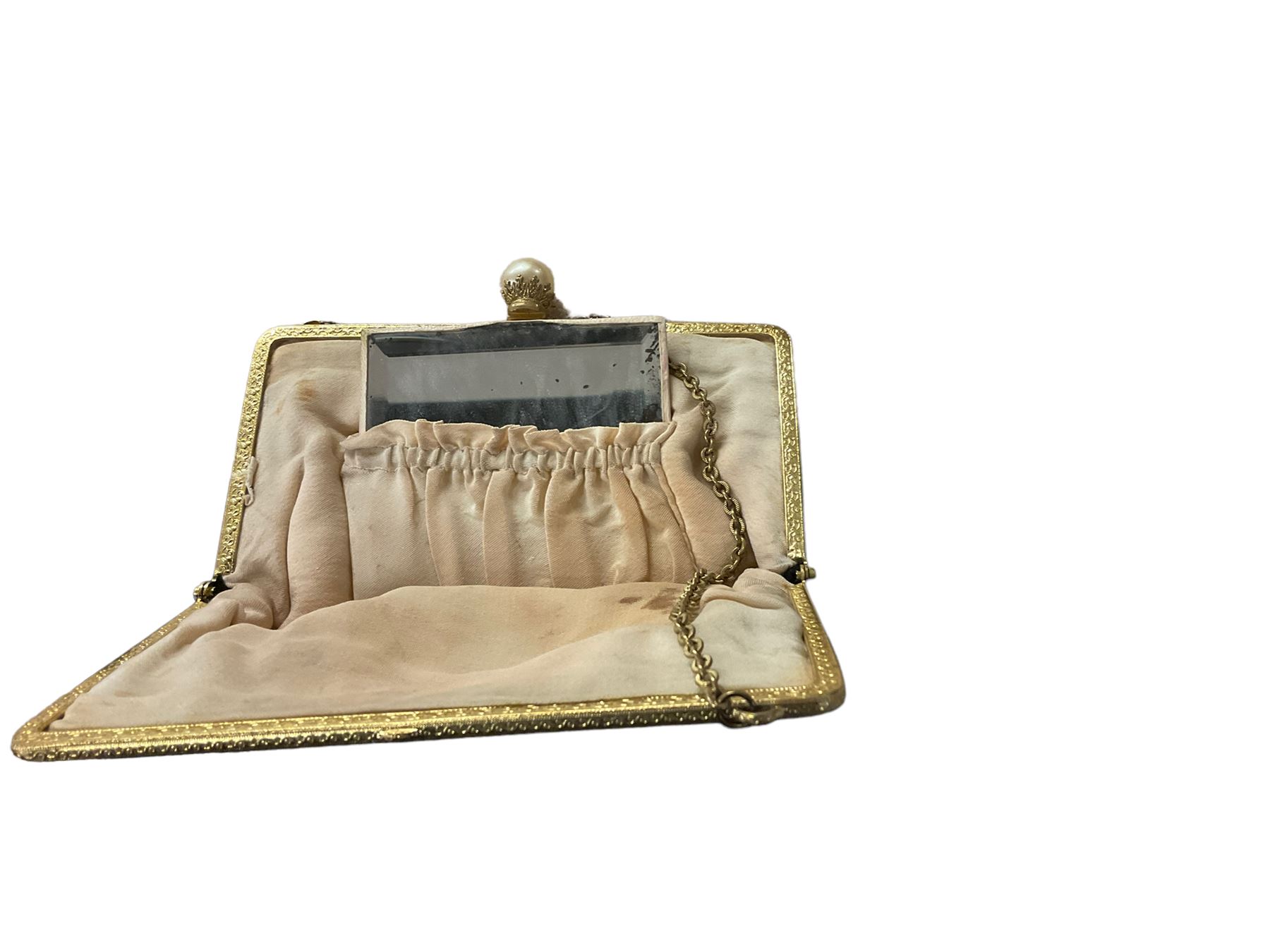 Early 20th century velvet purse with faux pearl clasp - Bild 4 aus 5