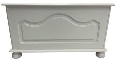 White painted blanket box