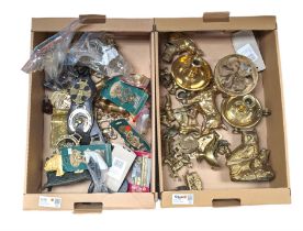 Collection of brassware