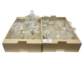 Large collection of crystal glassware