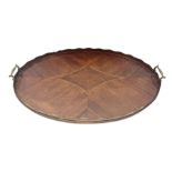 Early 20th century mahogany tray