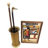 Teachers Whisky advertising mirror