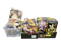Collection of Duracell Bunny collectibles to include Racing Bunny