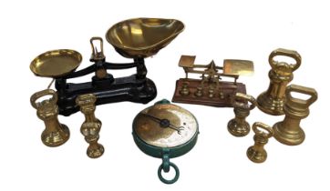 Set of Libra brass scales